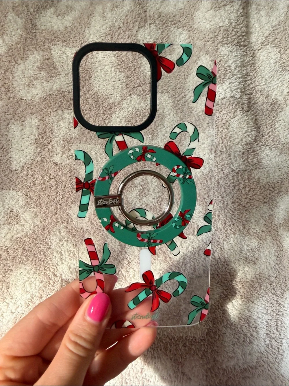 Candy Cane Lane iPhone 16 Pro Max & MagSafe Ring